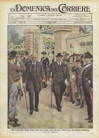 At the San Remo Conference by Achille Beltrame