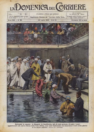 Mass Baptisms by Achille Beltrame