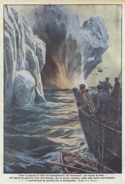 How the transatlantic route is swept by Achille Beltrame