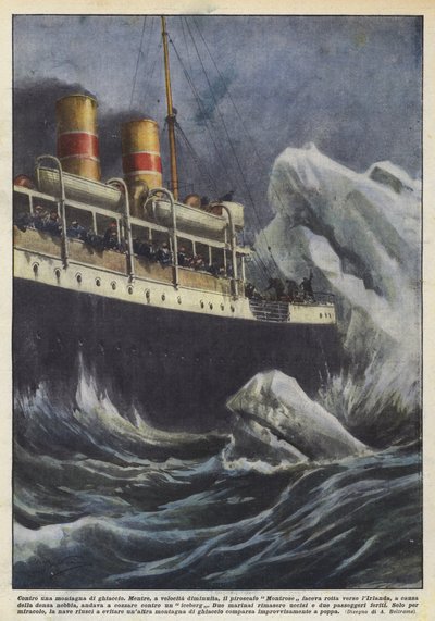 Against an Ice Mountain by Achille Beltrame