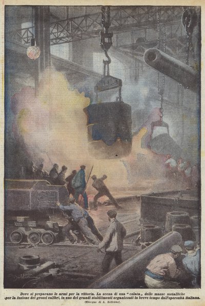 Where the Weapons for Victory are Prepared by Achille Beltrame