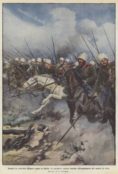 During the Victorious Russian Offensive in Galicia by Achille Beltrame