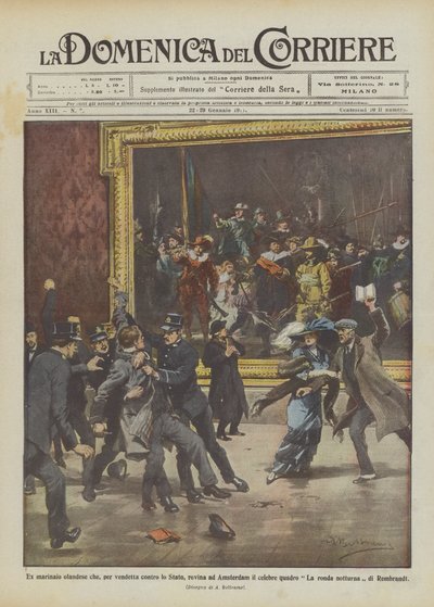Former Dutch Sailor Ruins Famous Painting in Amsterdam Out of Revenge Against the State by Achille Beltrame