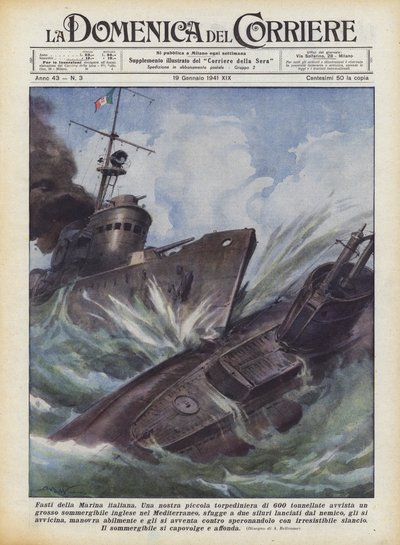 Glories of the Italian Navy by Achille Beltrame