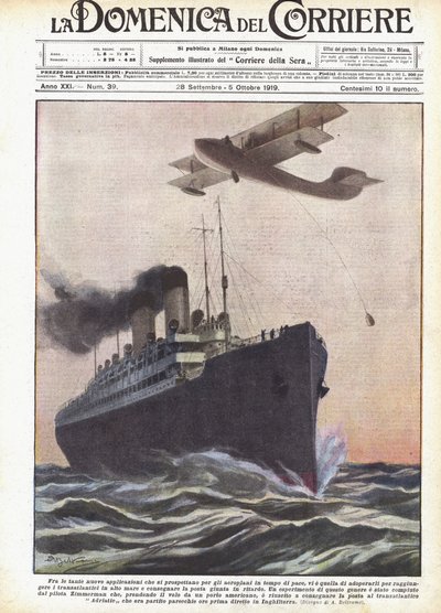 Among the Many New Applications for Airplanes in Peacetime by Achille Beltrame