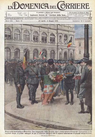 Italo-Belgian Brotherhood in Brussels by Achille Beltrame