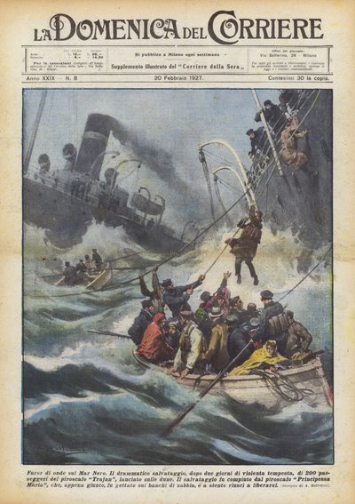 Fury of the Waves on the Black Sea by Achille Beltrame