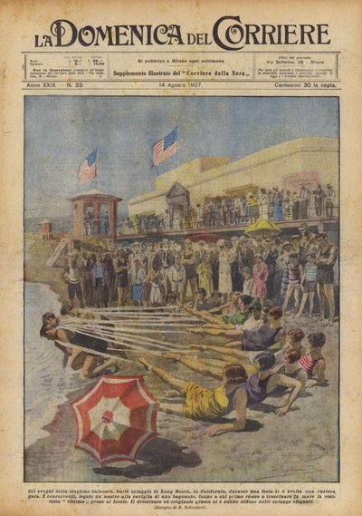 The Pastimes of the Bathing Season by Achille Beltrame