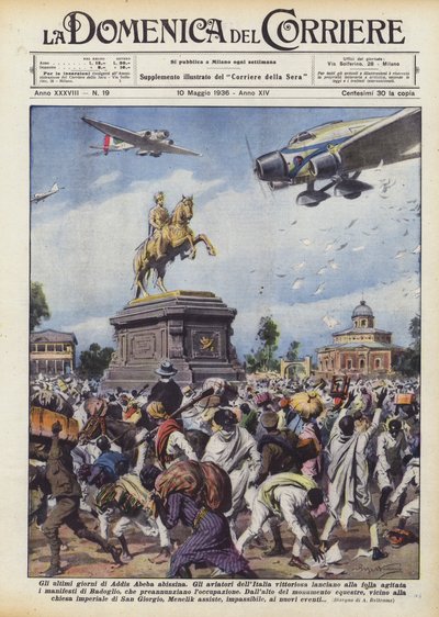 The Last Days of Abyssinian Addis Ababa by Achille Beltrame