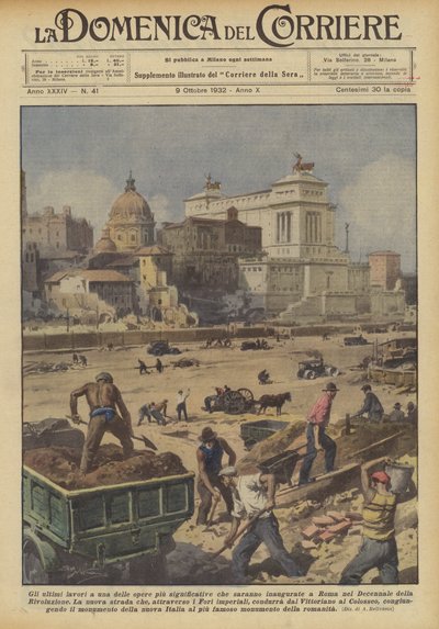 The Final Works on One of the Most Significant Projects to be Inaugurated in Rome on the Decennial of the Revolution by Achille Beltrame
