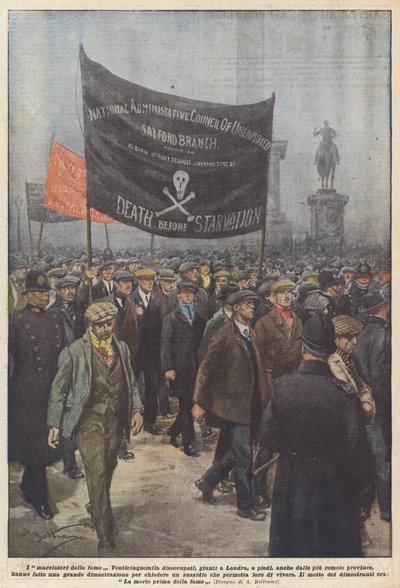 The Hunger Marchers by Achille Beltrame