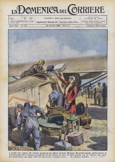 The flying furniture by Achille Beltrame