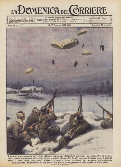 Enemies Coming from the Sky by Achille Beltrame