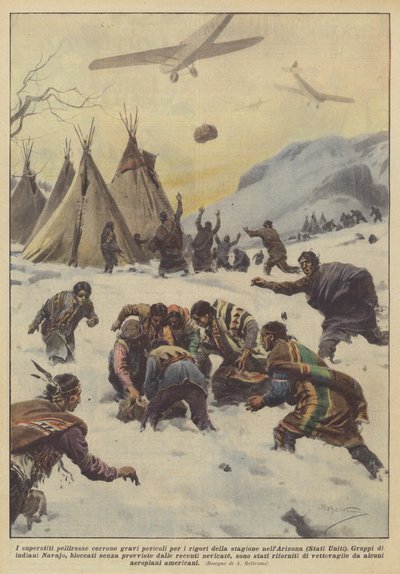 The Surviving Native Americans Face Severe Dangers from the Harsh Season in Arizona (United States) by Achille Beltrame
