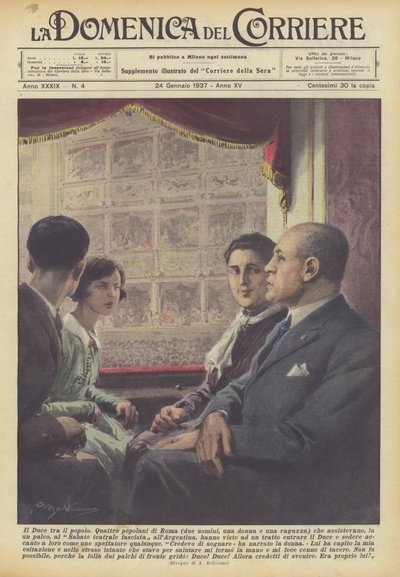 The Duce Among the People by Achille Beltrame