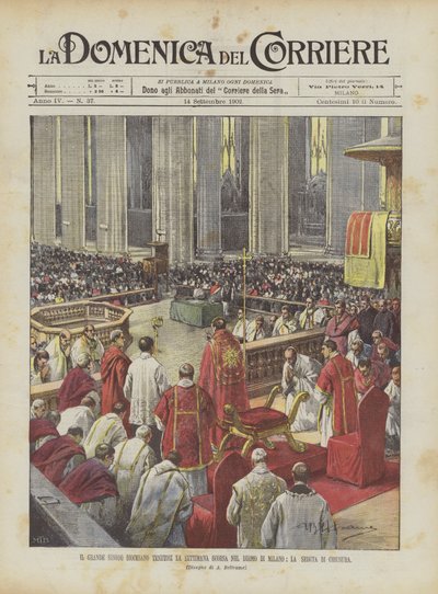 The Great Diocesan Synod Held Last Week in the Milan Cathedral, The Closing Session by Achille Beltrame