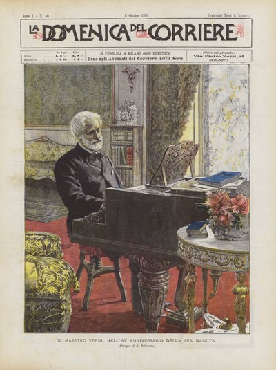 Maestro Verdi, on the 86th Anniversary of His Birth by Achille Beltrame