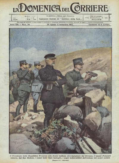 The President of the French Republic at the Italian Front by Achille Beltrame