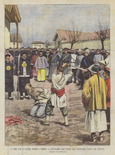 The First Act of Punitive Justice in Beijing, The Beheading of the Ambassador