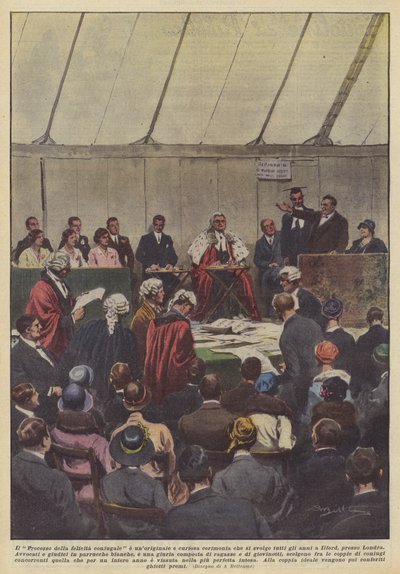 The Trial of Marital Happiness is an Original and Curious Ceremony that Takes Place Every... by Achille Beltrame