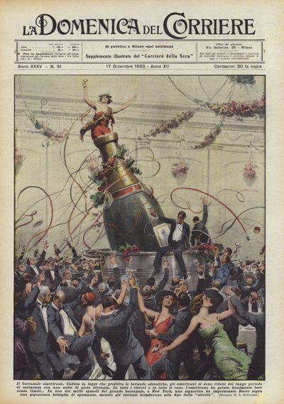 The American Bacchanal by Achille Beltrame