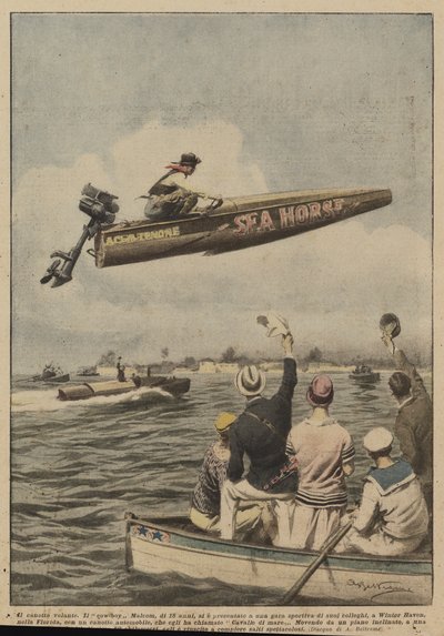 The flying dinghy by Achille Beltrame