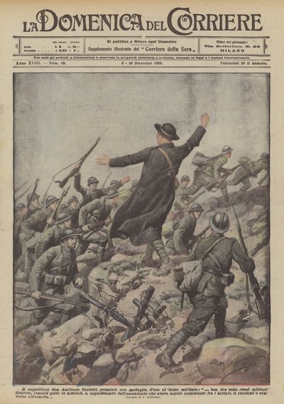Chaplain Don Amilcare Carletti by Achille Beltrame