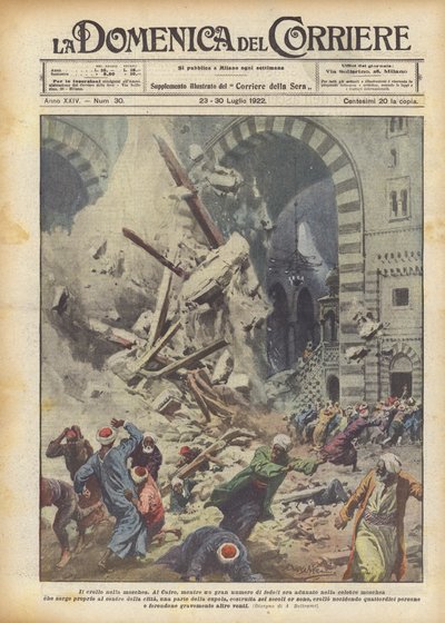 The Collapse in the Mosque by Achille Beltrame