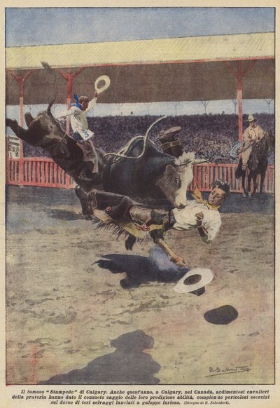 The Famous Calgary Stampede by Achille Beltrame