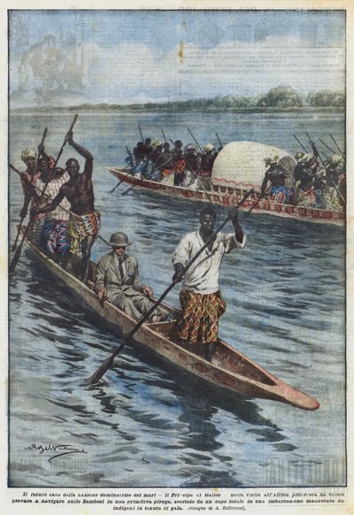 The Future Head of the Nation Dominating the Seas, the Prince of Wales, Visiting Africa by Achille Beltrame