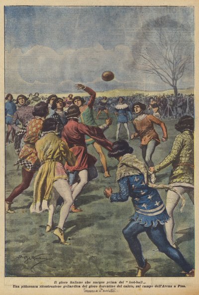 The Italian Game That Preceded Football by Achille Beltrame