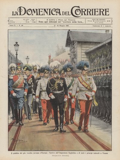 The jubilee of the oldest sovereign in Europe, the arrival of Emperor Wilhelm and all by Achille Beltrame