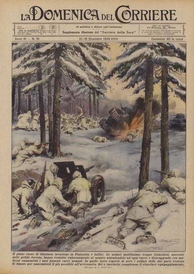 The Russian Plan for a Lightning Invasion of Finland Has Failed by Achille Beltrame
