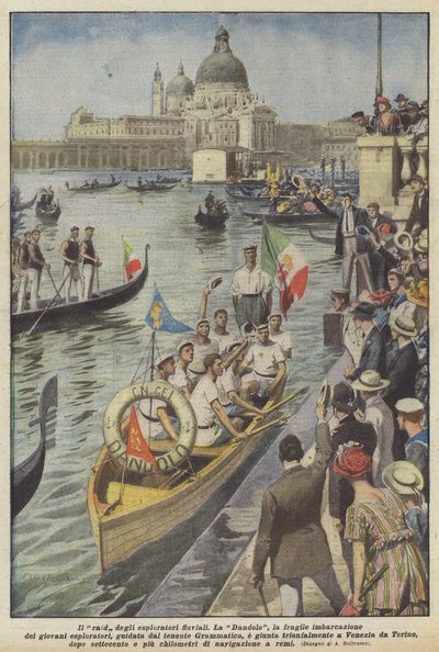 The Raid of the River Explorers by Achille Beltrame