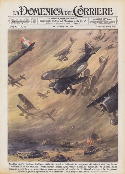 Italian Aviation Prodigies in the Marmarica by Achille Beltrame