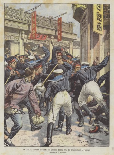 European Civilization in China, An Episode of Garrison Life in Beijing by Achille Beltrame