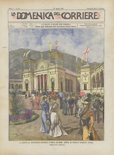 The Renewed Electric and Silk Exhibition in Como, Opened to the Public Last Sunday by Achille Beltrame