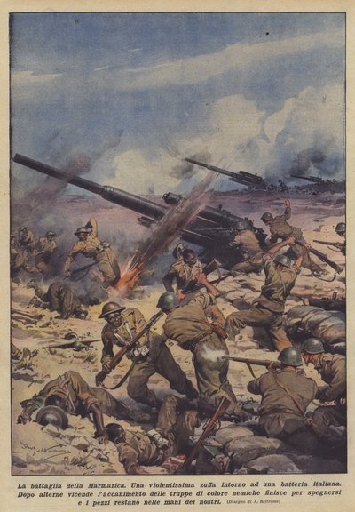 The Battle of Marmarica by Achille Beltrame