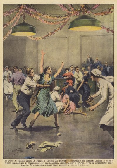The thirty-day dance competition in Cologne exhausted the most persistent contestants by Achille Beltrame