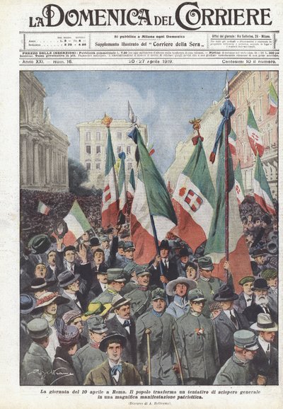 The Day of April 10 in Rome by Achille Beltrame