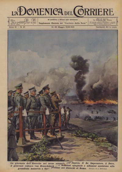 Army Day on the Third Anniversary of the Empire by Achille Beltrame