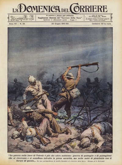 The War on the Tobruk Lines is Mostly Nocturnal, a War of Patrols and Large Patrols by Achille Beltrame