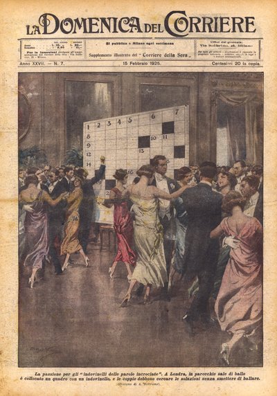 The Passion for Crossword Puzzles by Achille Beltrame