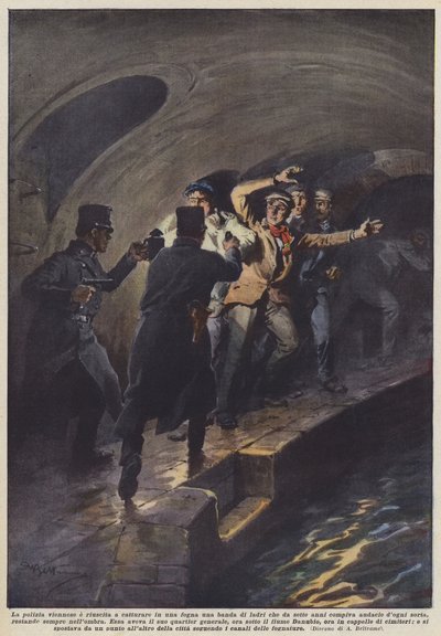 The Viennese police managed to capture a gang of thieves in a sewer after seven years by Achille Beltrame