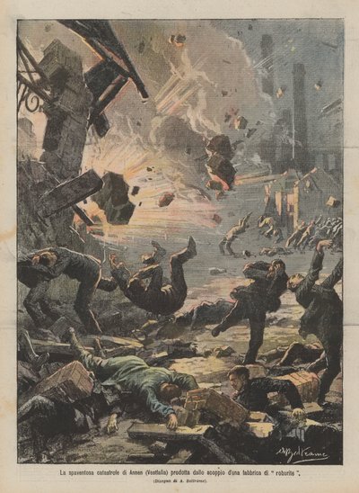 The Terrible Catastrophe in Annen (Westphalia) Caused by the Explosion of a Roburite Factory by Achille Beltrame