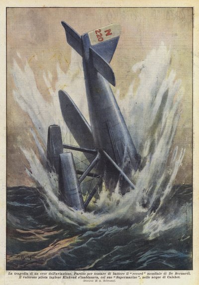 The Tragedy of an Aviation Hero by Achille Beltrame