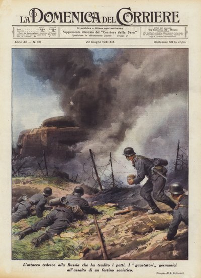 The German Attack on Russia That Betrayed the Pacts by Achille Beltrame