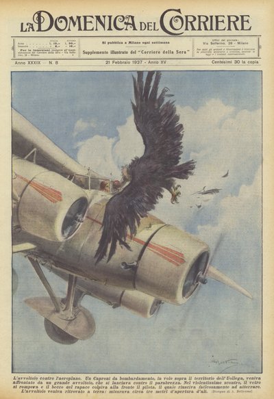The Vulture Against the Airplane by Achille Beltrame