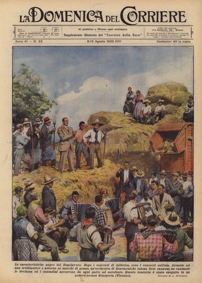 The Characteristic Festivals of the Dopolavoro by Achille Beltrame