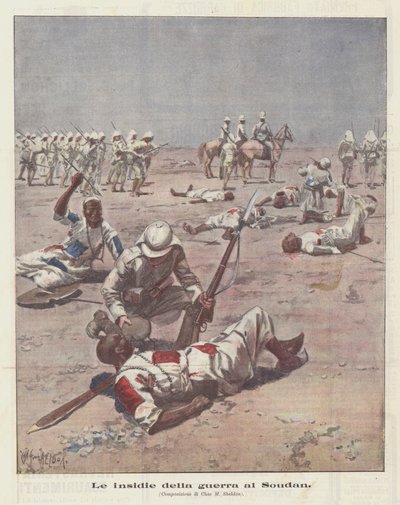 The Perils of War in Sudan by Achille Beltrame